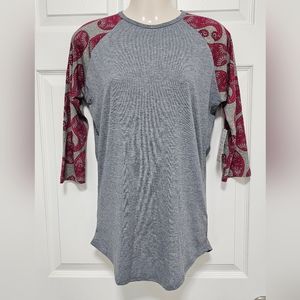 LulaRoe XS 3/4 length sleeve top